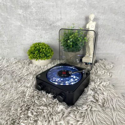 Retro Bluetooth zvučnik s projektorom oceanskih valova (14 x 15 cm) | VIVAPLAY